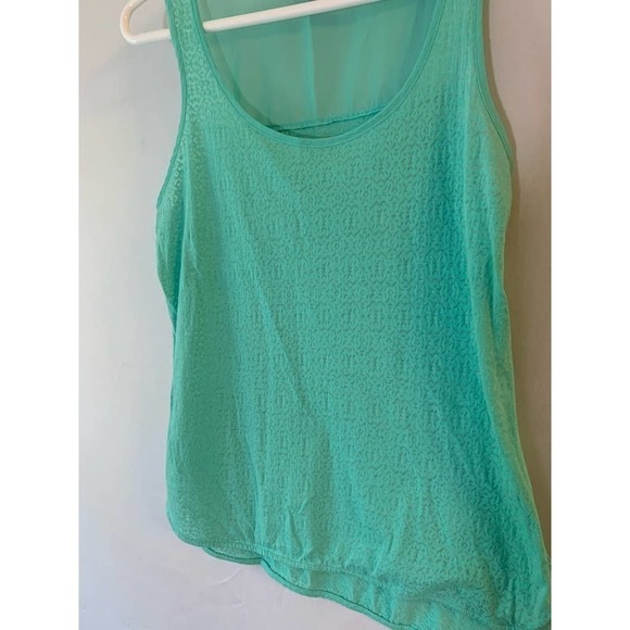 The Limited Blue Green Sheer Tank Top S - Picture 4 of 8